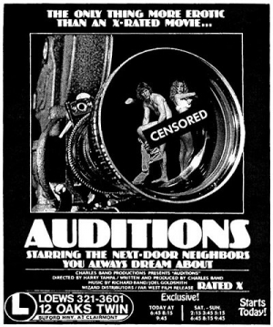 Auditions (1978) Harry Hurwitz / Bonnie Werchan, Rick Cassidy, Mitch Evans